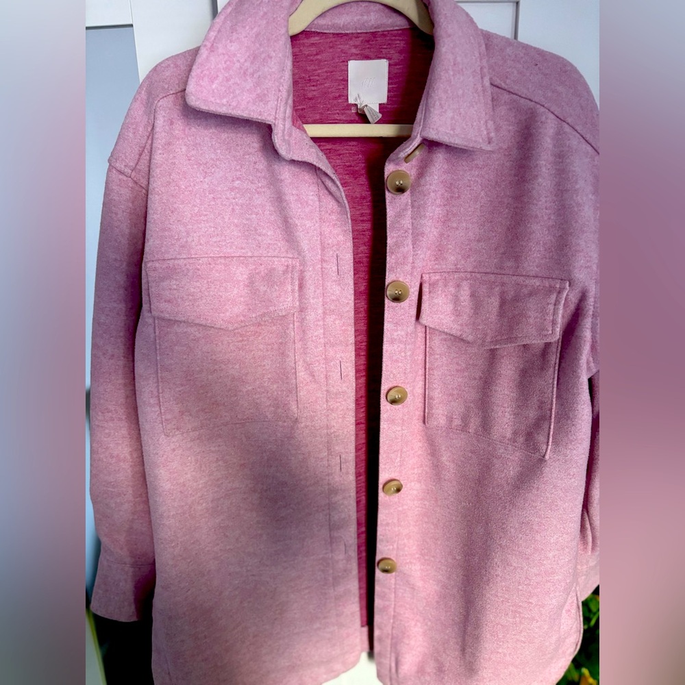 H&M Pink Utility Jacket for Women